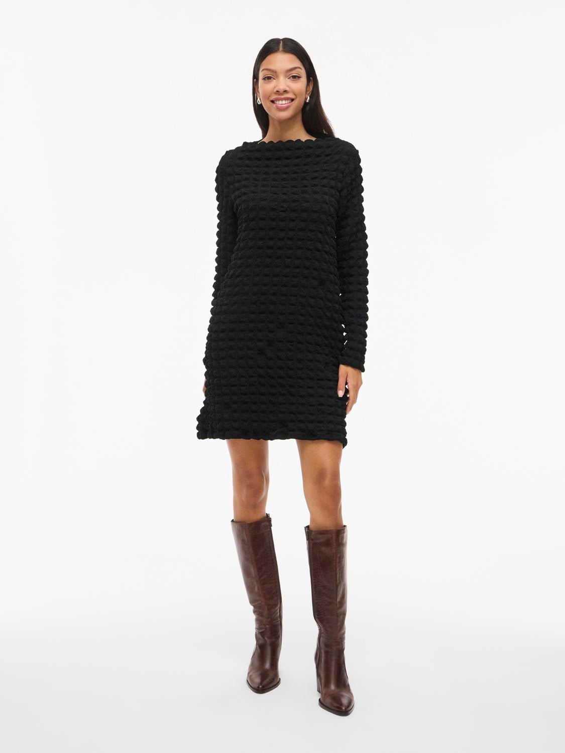 VIFORCEA Midi Dress - Black Beauty - VERO MODA & VILA Bergvik